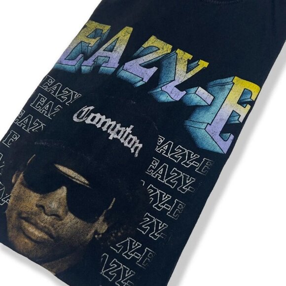 Eazy-E Graphic Tee, Urban Outfitters, Black Short-Sleeve T-Shirt, Men's MEDIUM - Picture 4 of 5